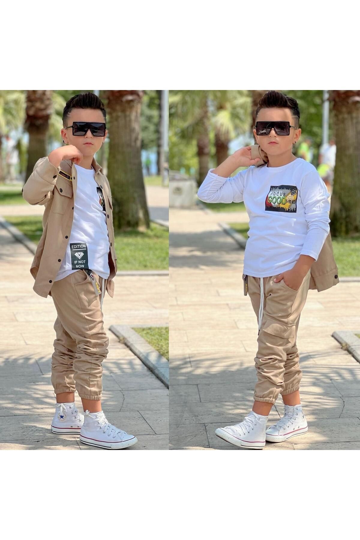 Erkek Çocuk 3'lü Tarz Takım