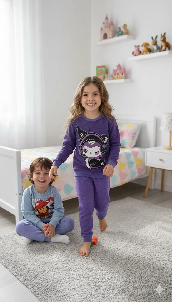 Kromi Şardonlu Kız Çocuk Takım - 2/8 Yaş - 31565