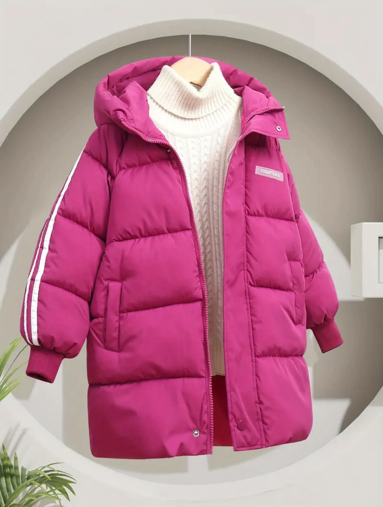 Kız Çocuk Kapüşonlu Şişme Mont - 7/14 Yaş - 31482