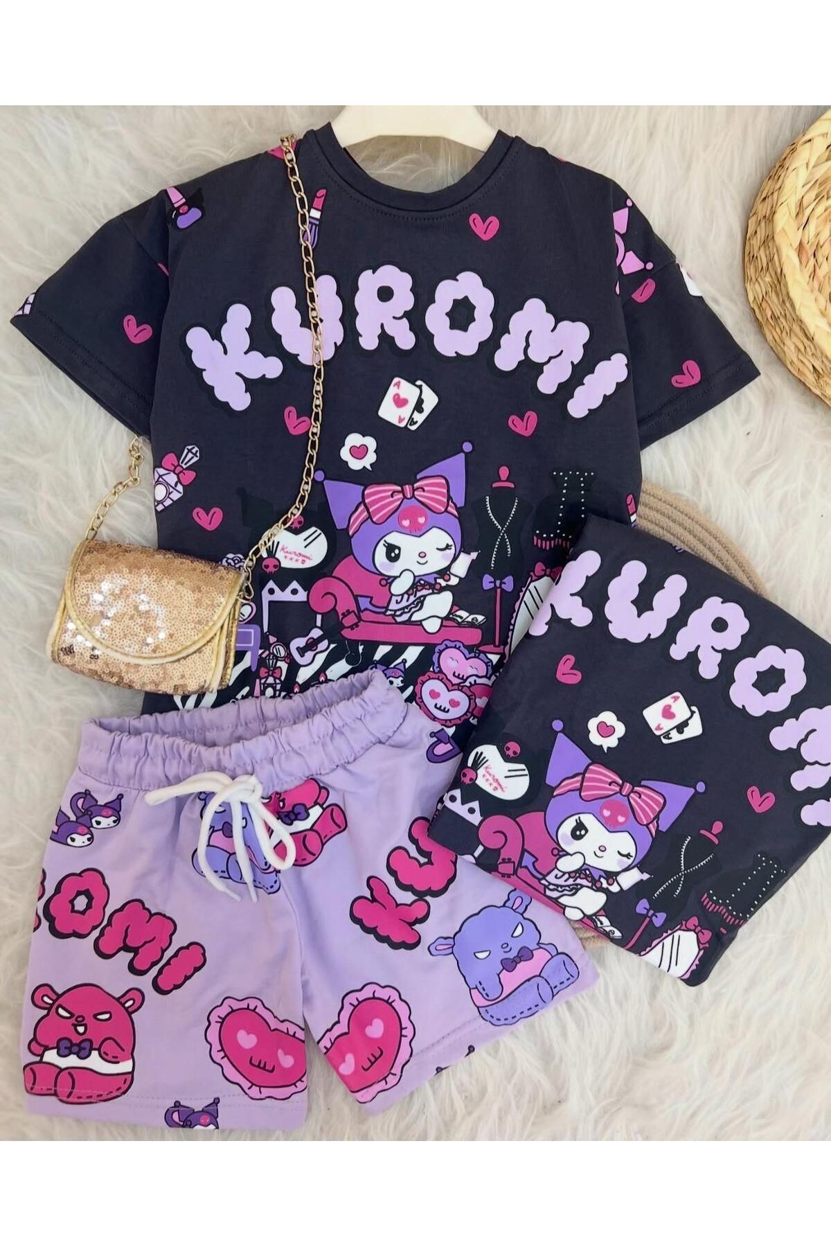 Kromi Şortlu Kız Takım