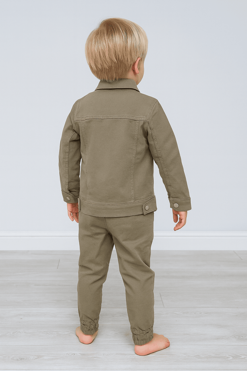 Khaki Cool Erkek Çocuk Ceket & Jogger Takım - 31470