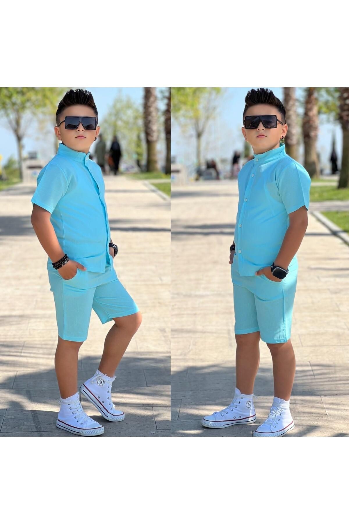 Keten Şortlu Erkek Takım (1 BEDEN BÜYÜK TERCİH EDEBİLİRSİNİZ)
