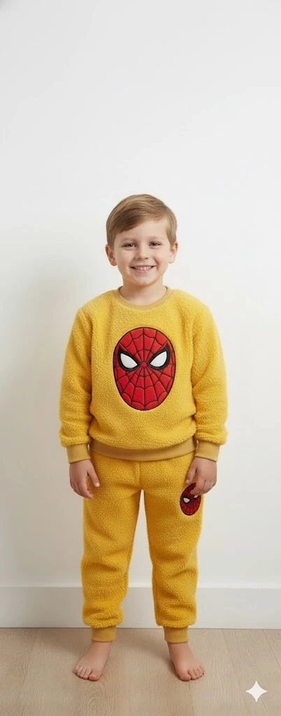 Peluş Erkek Çocuk Takımı - 2/9 Yaş - 31547