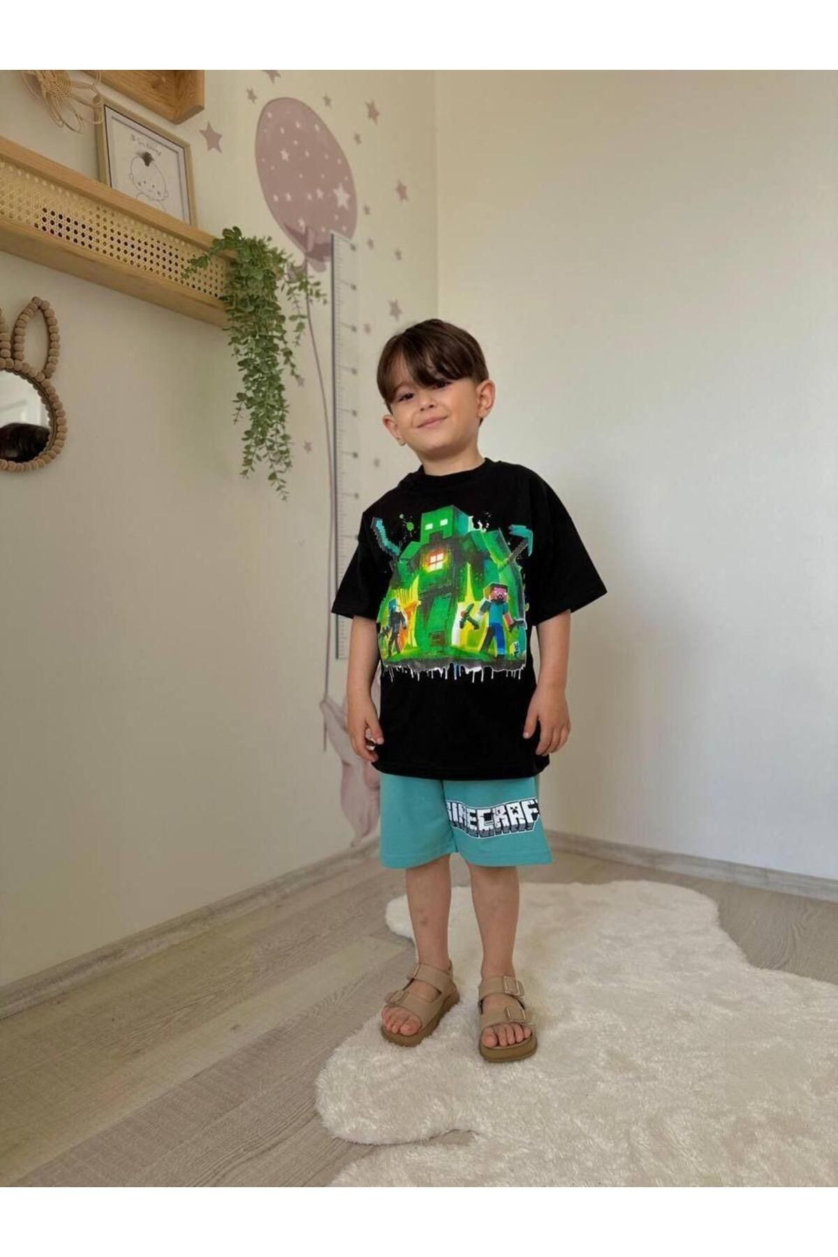 Minecraft Şortlu Takım