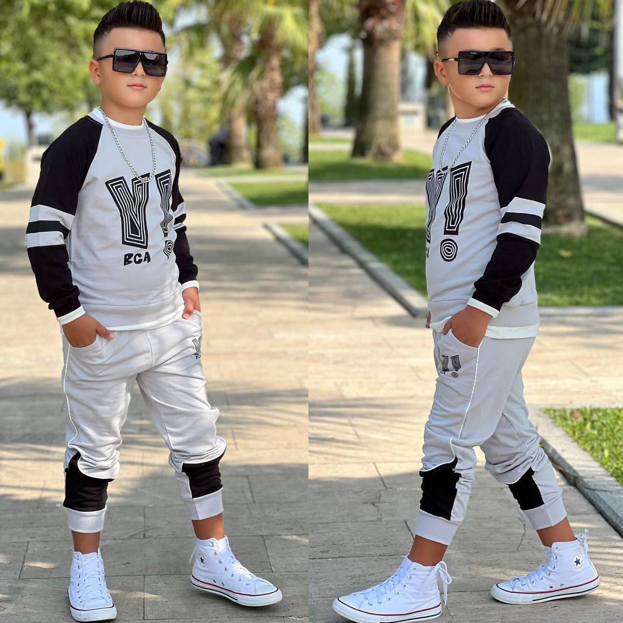 Erkek Çocuk Tarz Baskılı 2'li Takım - 2/12 Yaş - 31519