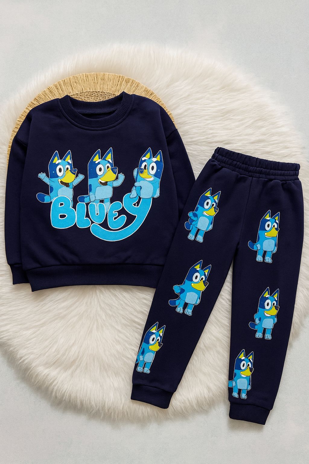 Bluey Çocuk Eşofman Takımı (3-10 Yaş) - Lacivert - 31484 - 31484