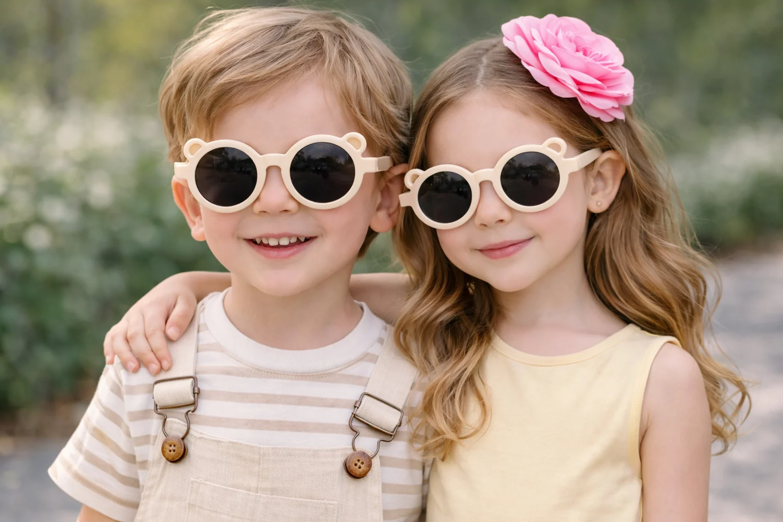 Unisex Çocuk Kulak Detaylı Güneş Gözlüğü – UV400 Korumalı