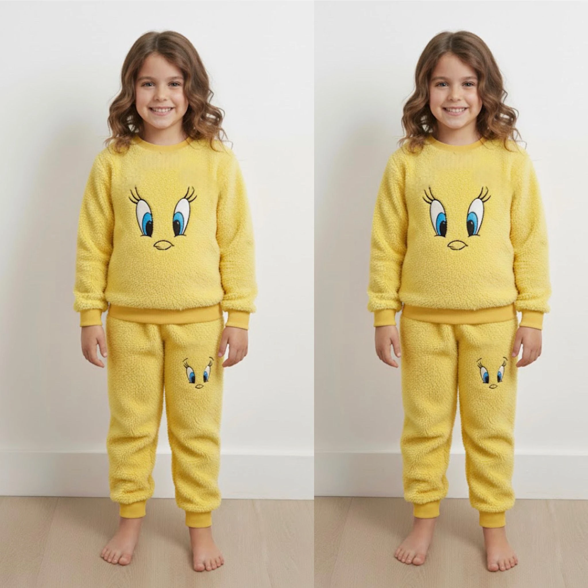 Peluş Kız Çocuk Takım - 2/9 Yaş - 31550