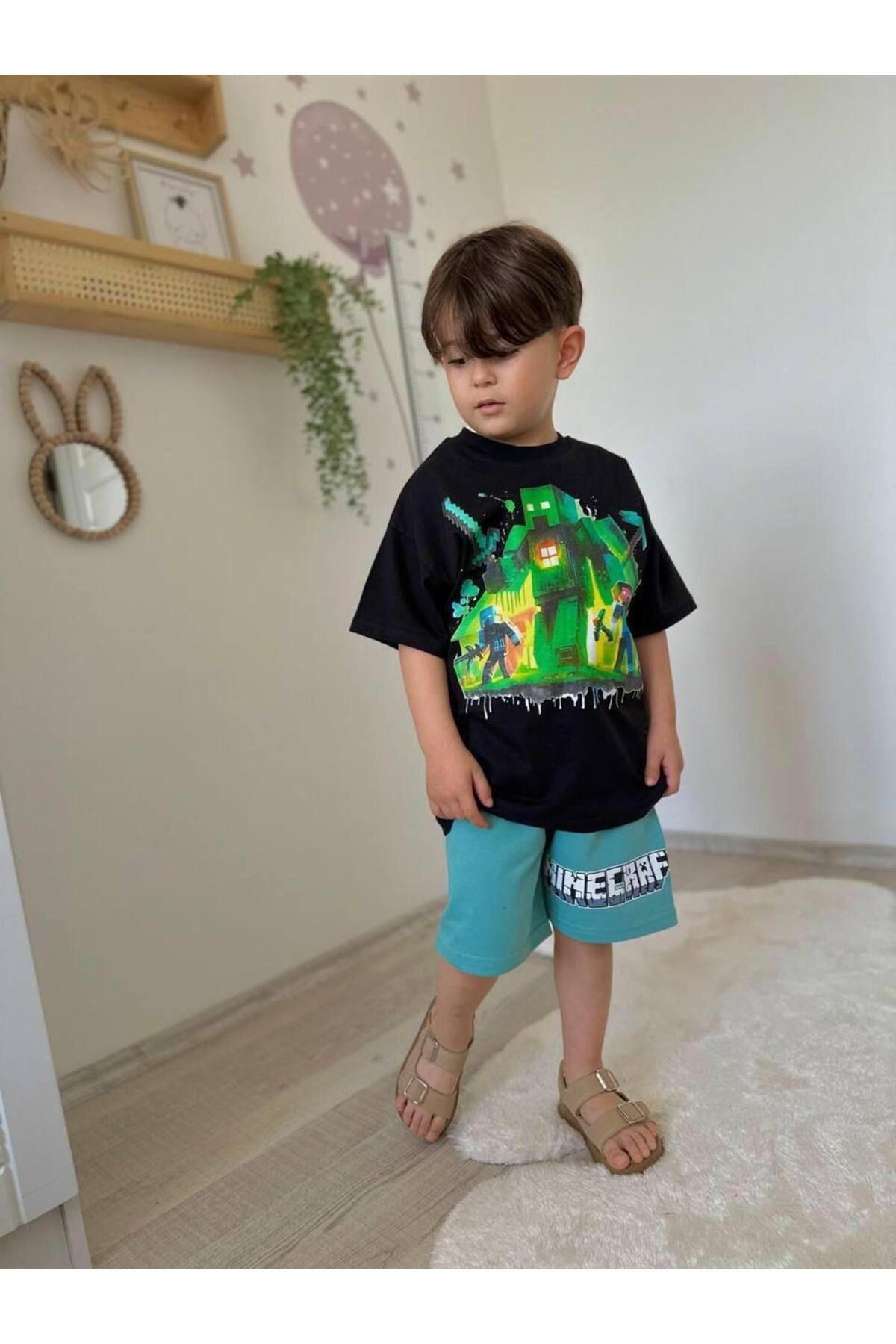 Minecraft Şortlu Takım