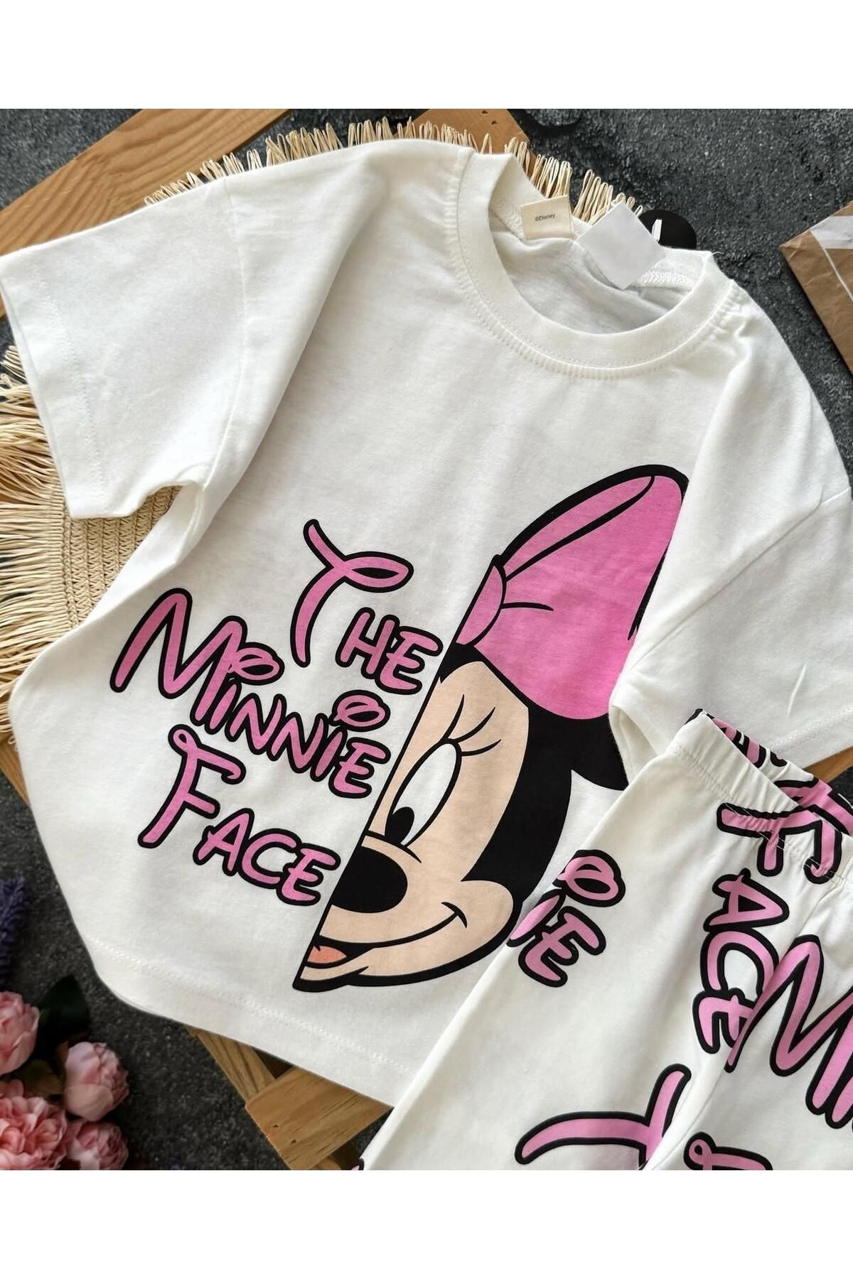 Mnnie Mouse Şortlu Kız Takım