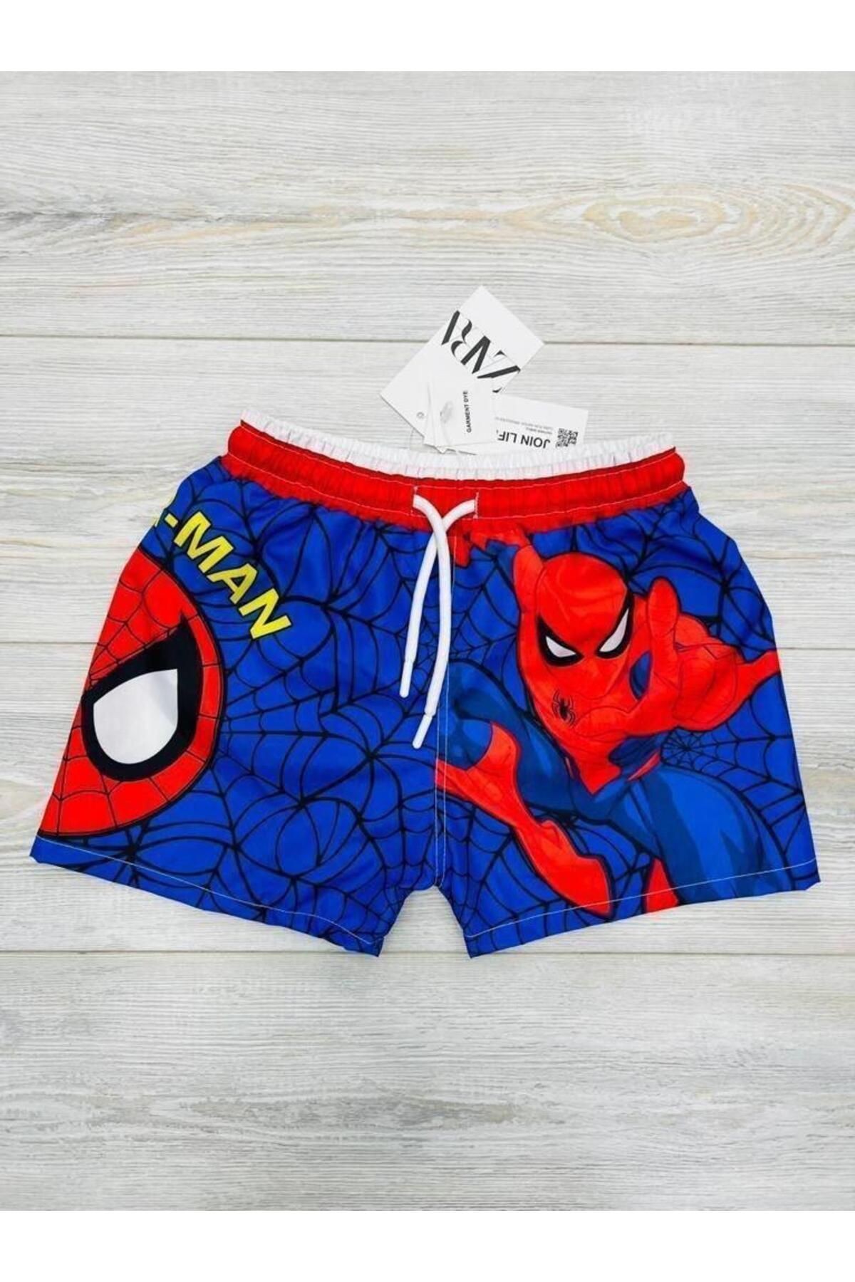 Erkek Çocuk Spiderman Deniz Şortu