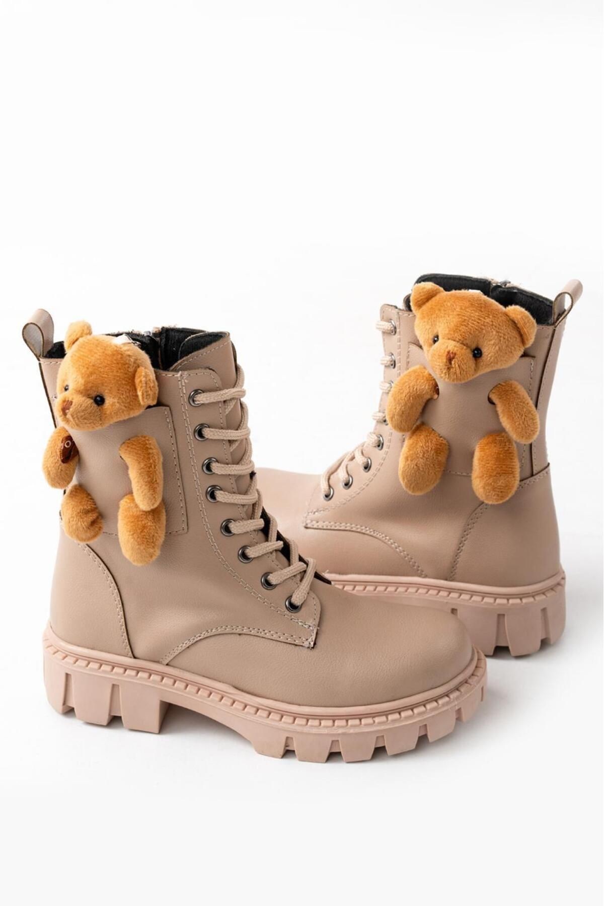 Unisex Yüksek Taban Ayıcıklı Bot