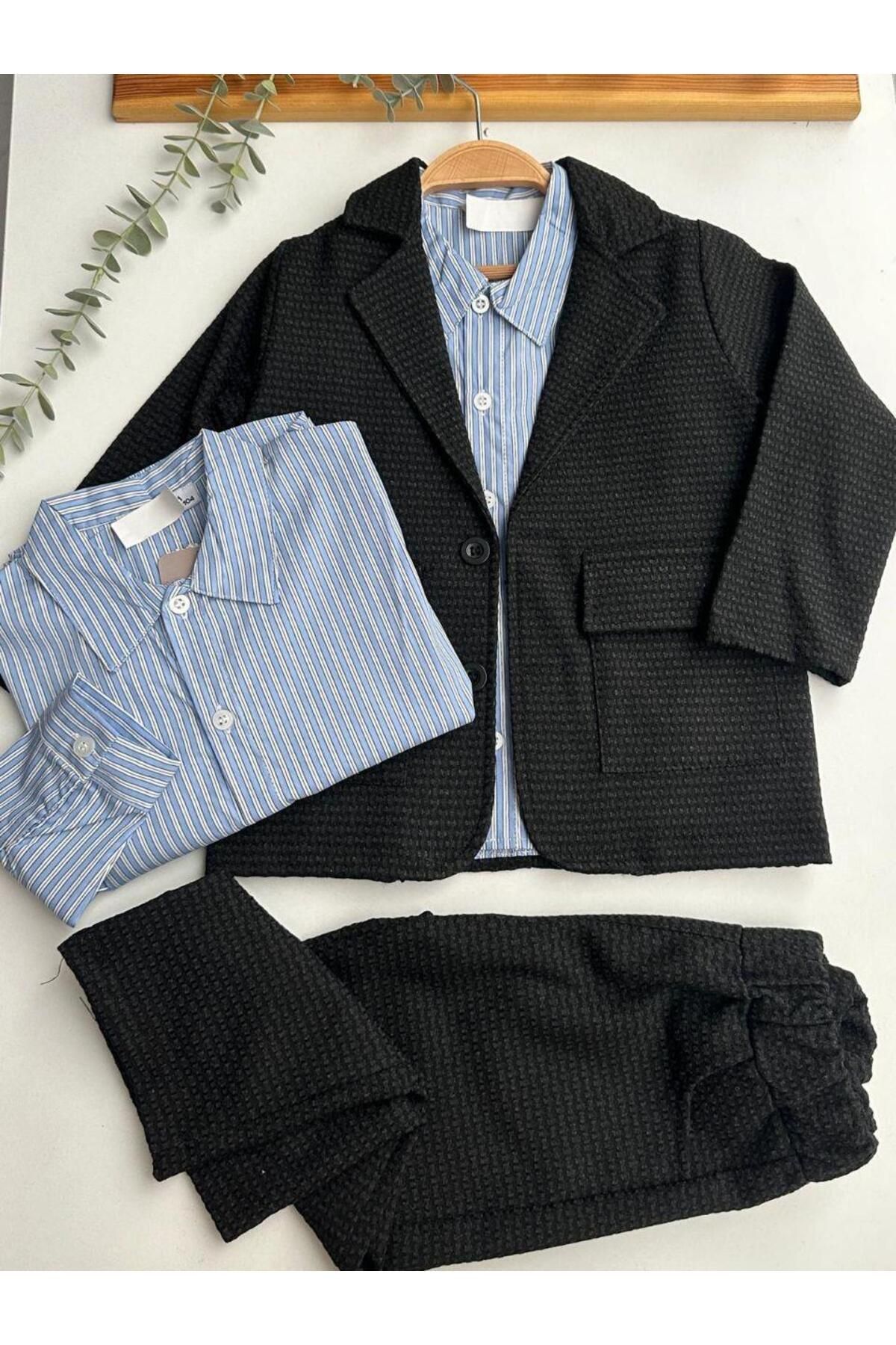 Jakarlı Özel Gün 3 Parça Takım