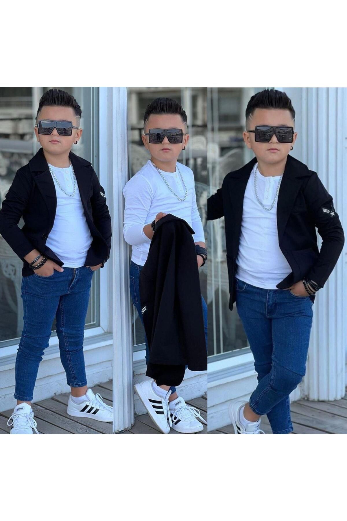 Blazer Ceketli Erkek Takım