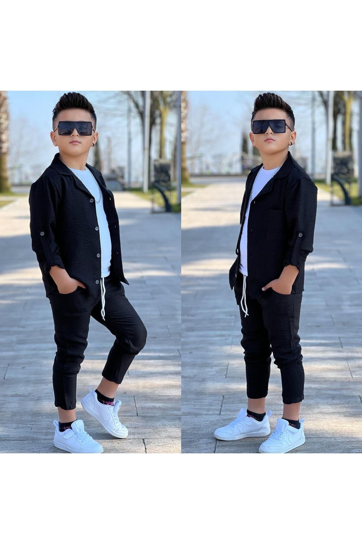 Gömlekli Tarz 3 Parça Takım