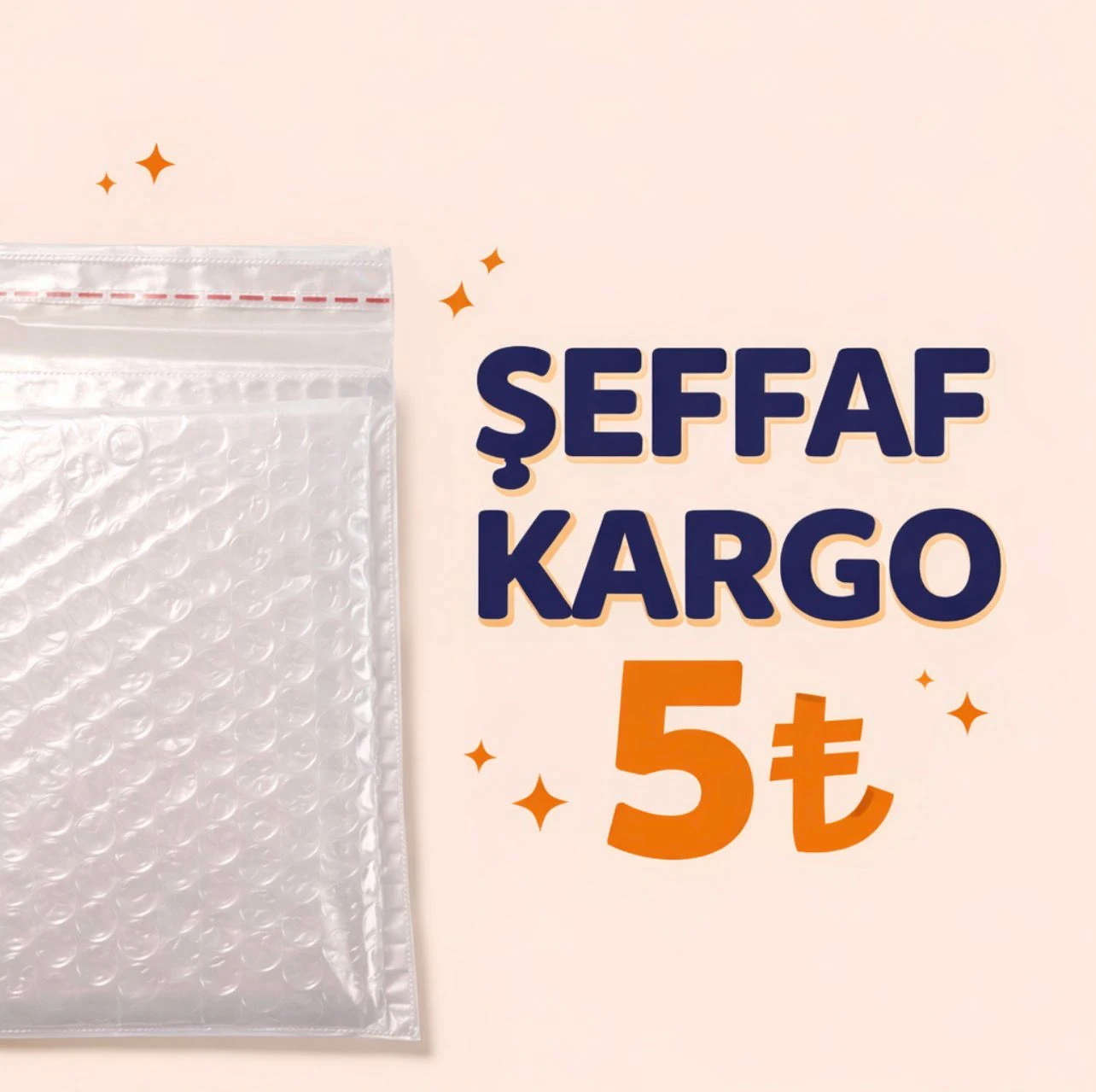 Şeffaf Kargo +5tl