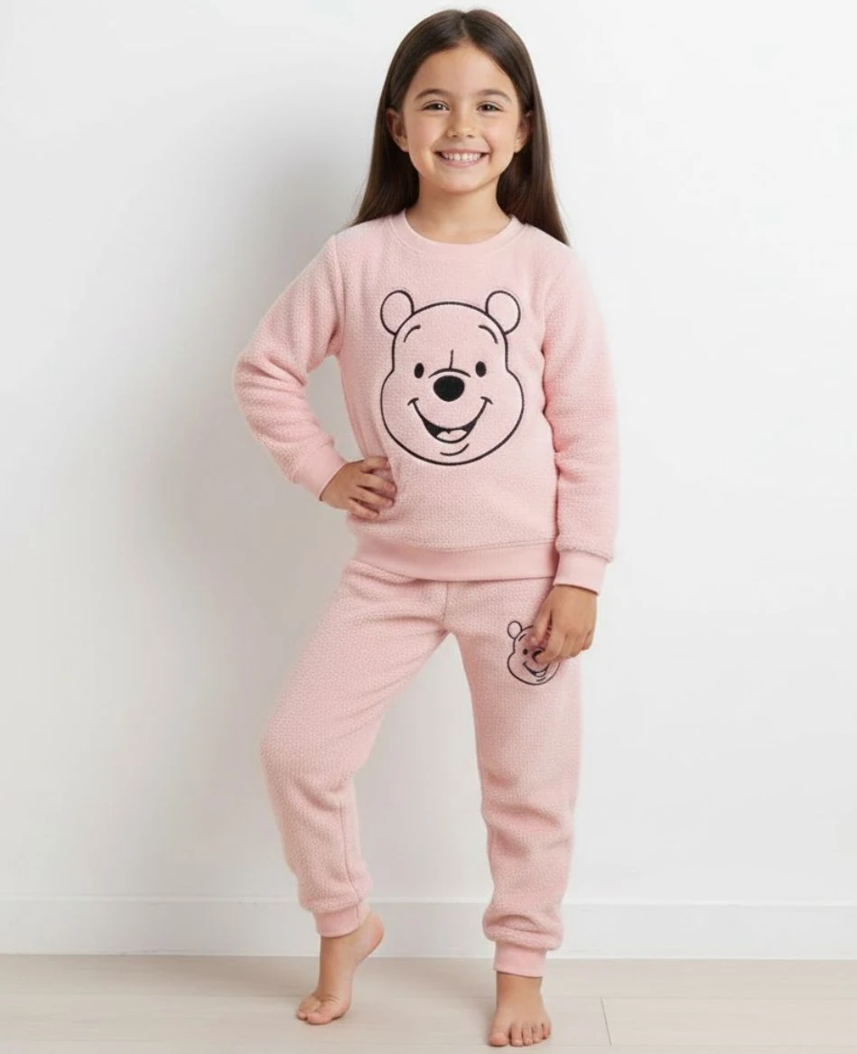 Peluş Kız Çocuk Takım - 2/8 Yaş - 31569