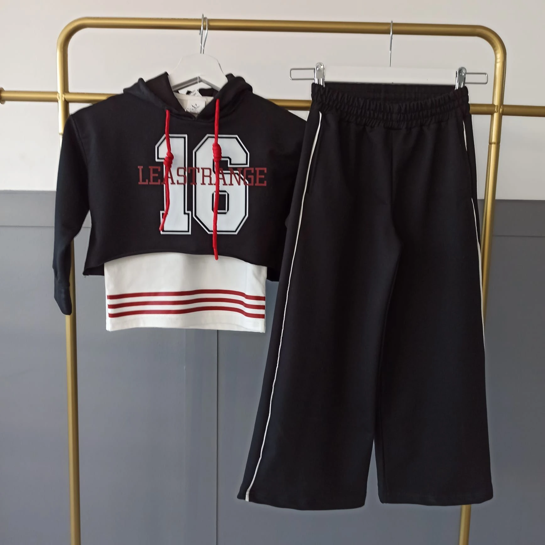 Oversize 3 Parça Kız Çocuk Takım - 5/14 Yaş - 31557