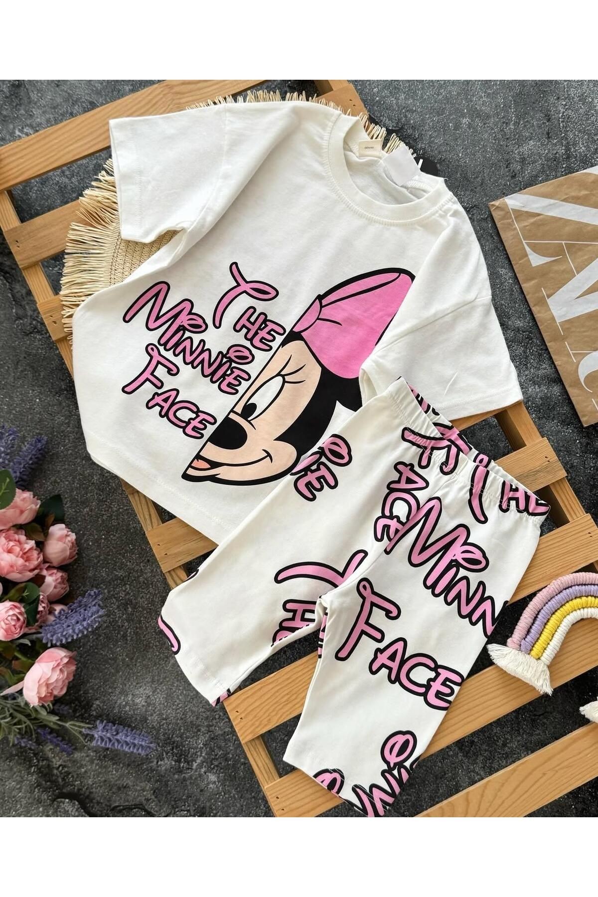 Mnnie Mouse Şortlu Kız Takım