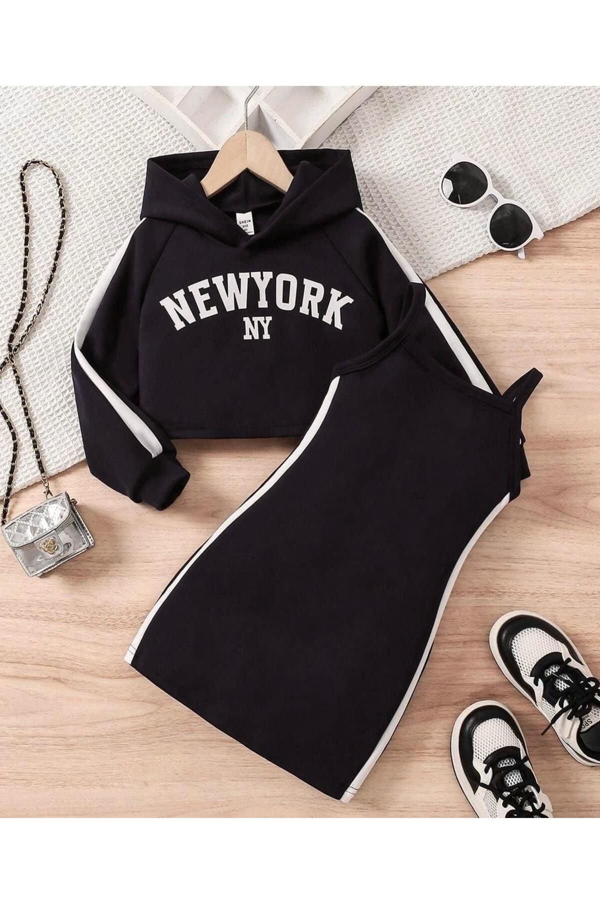 Kız Çocuk İkili New York Elbise