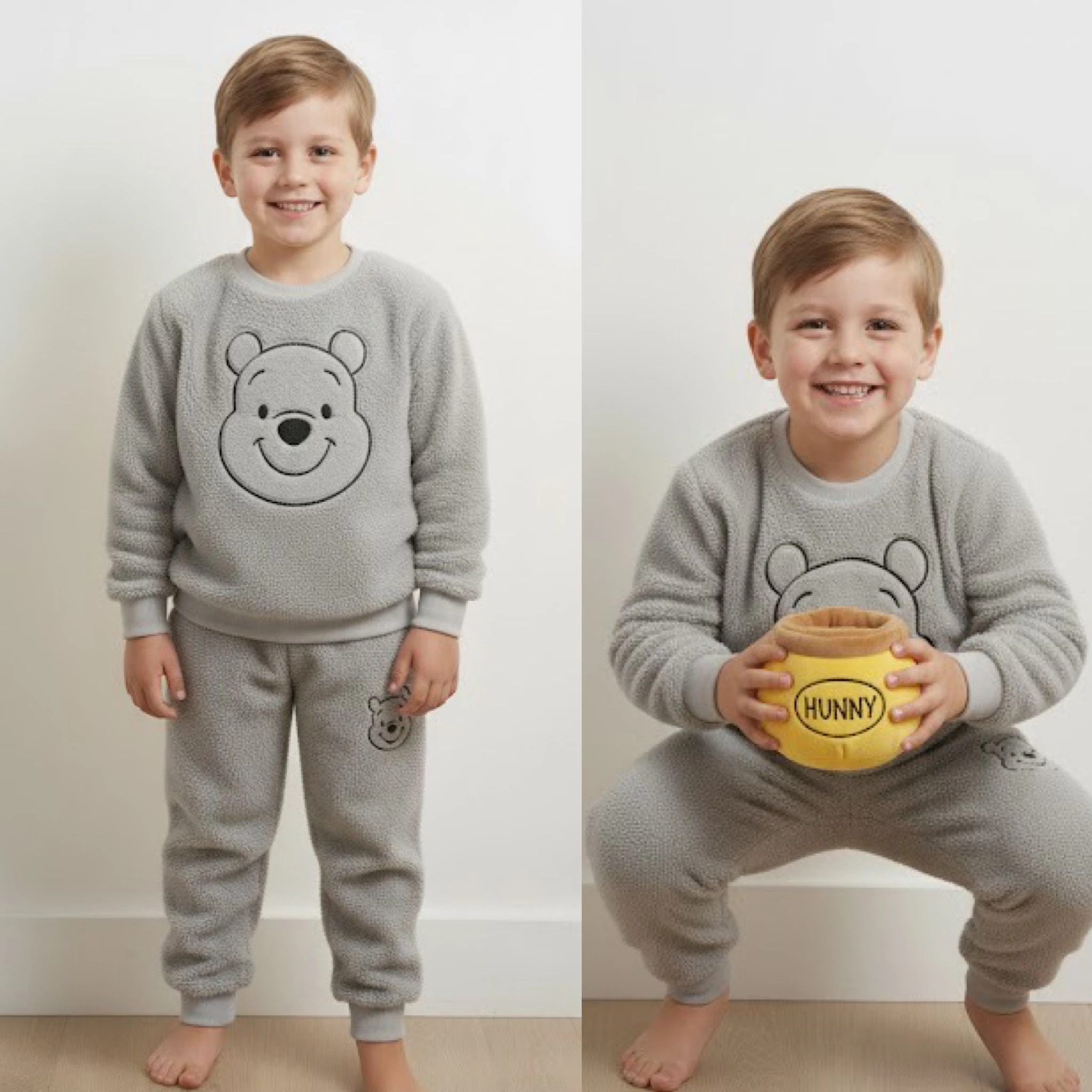 Peluş Erkek Çocuk Takımı - 2/9 Yaş - 31548