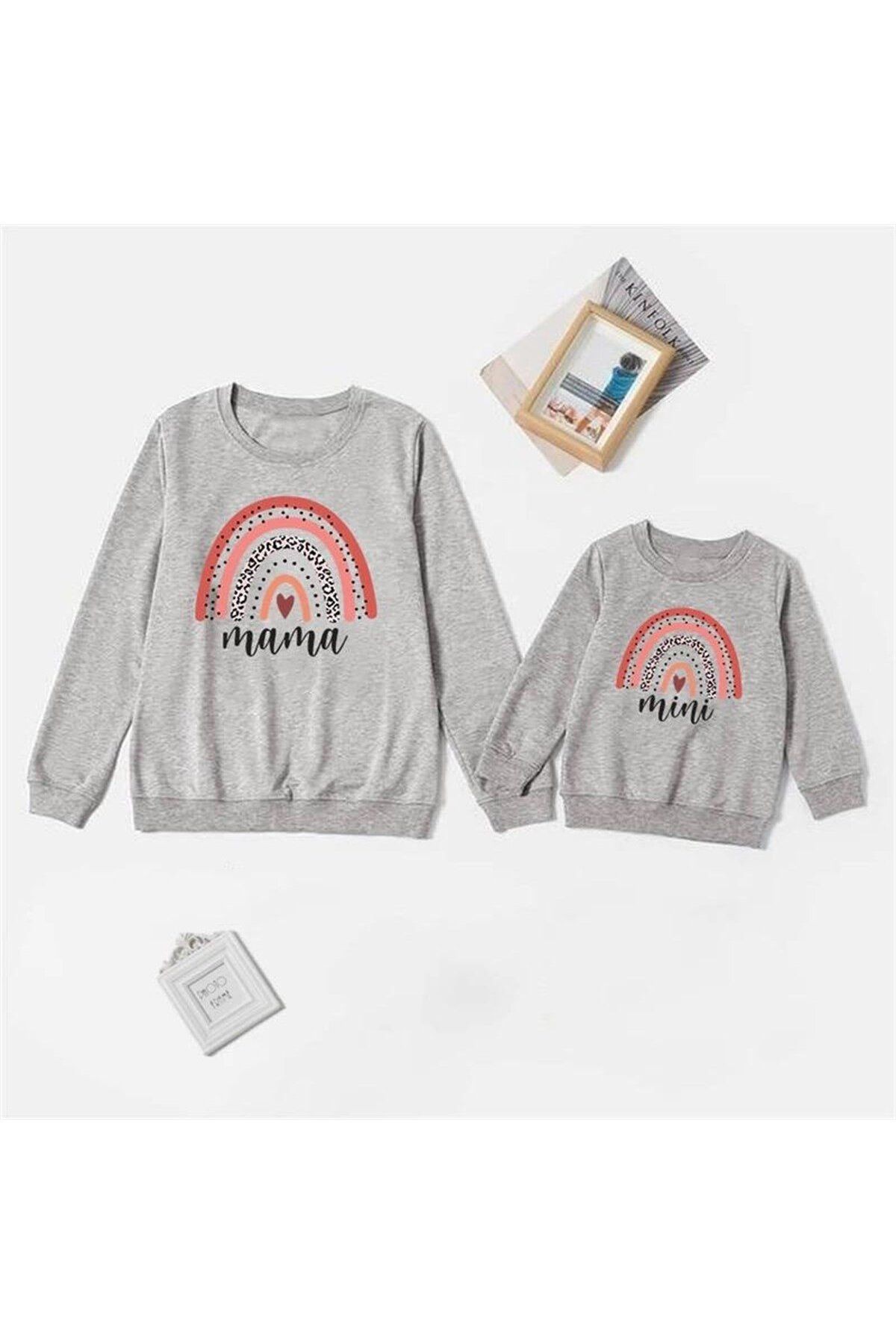 Anne Kız Mini Mama Kokoş Spor Sweat (ADET FİYATIDIR)