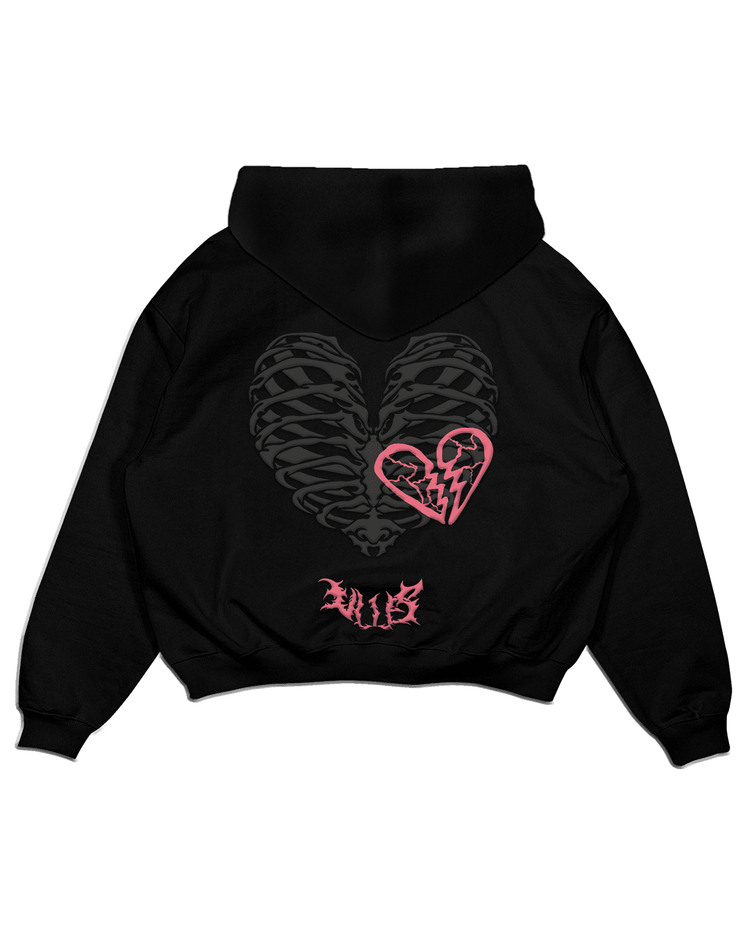 Heartbreaker Detaylı Hoodie Puff Baskı - V'lies