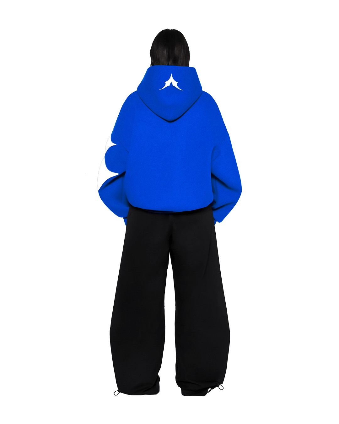Starline Desenli Hoodie Puff Baskı - V'lies