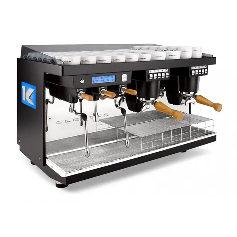 Elektra K-UP 3B Tam Otomatik Espresso Kahve Makinesi, 3 Gruplu, İnci Siyah