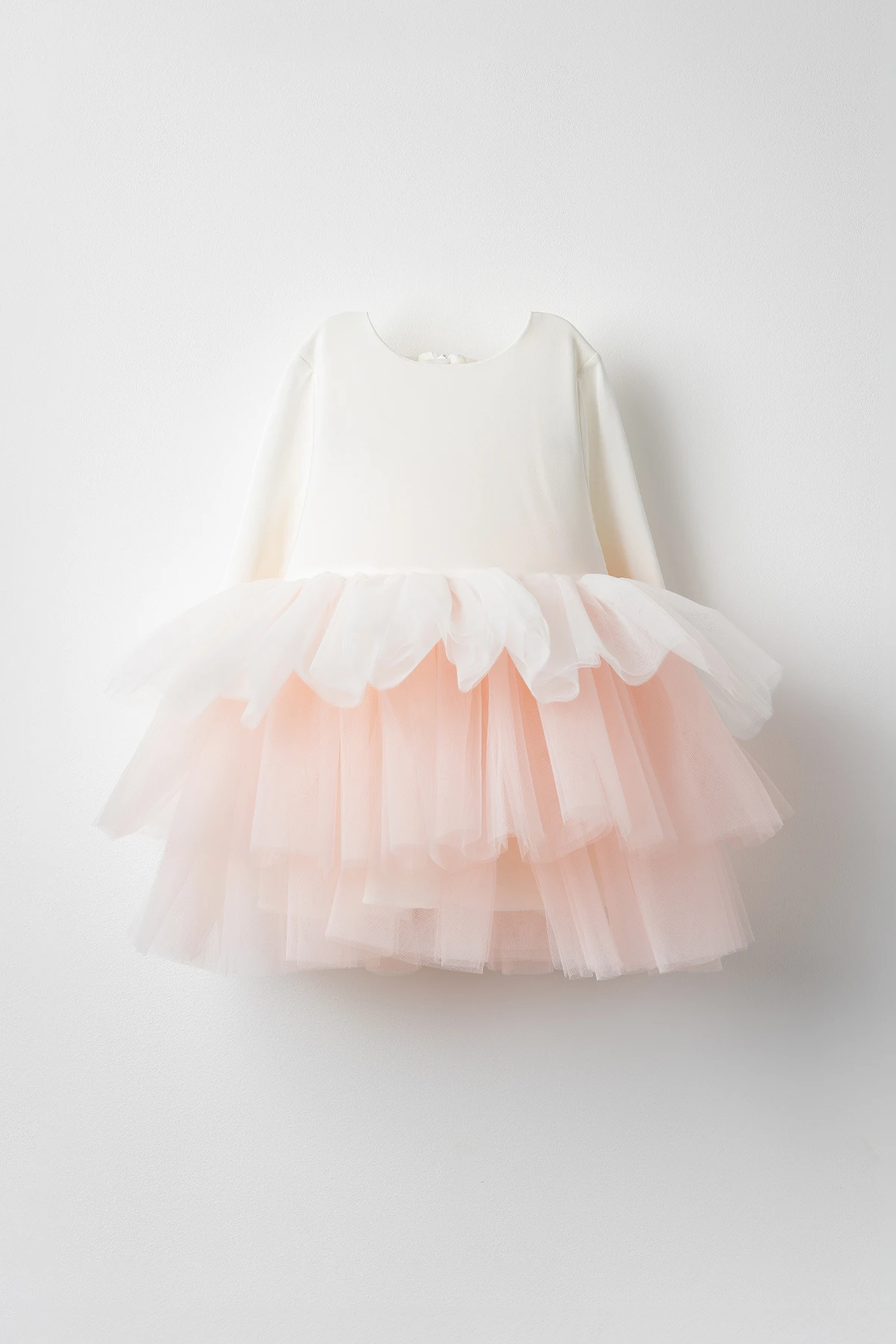 Violet Balerin Elbise Tüllü Tütülü Elbise - Beyaz