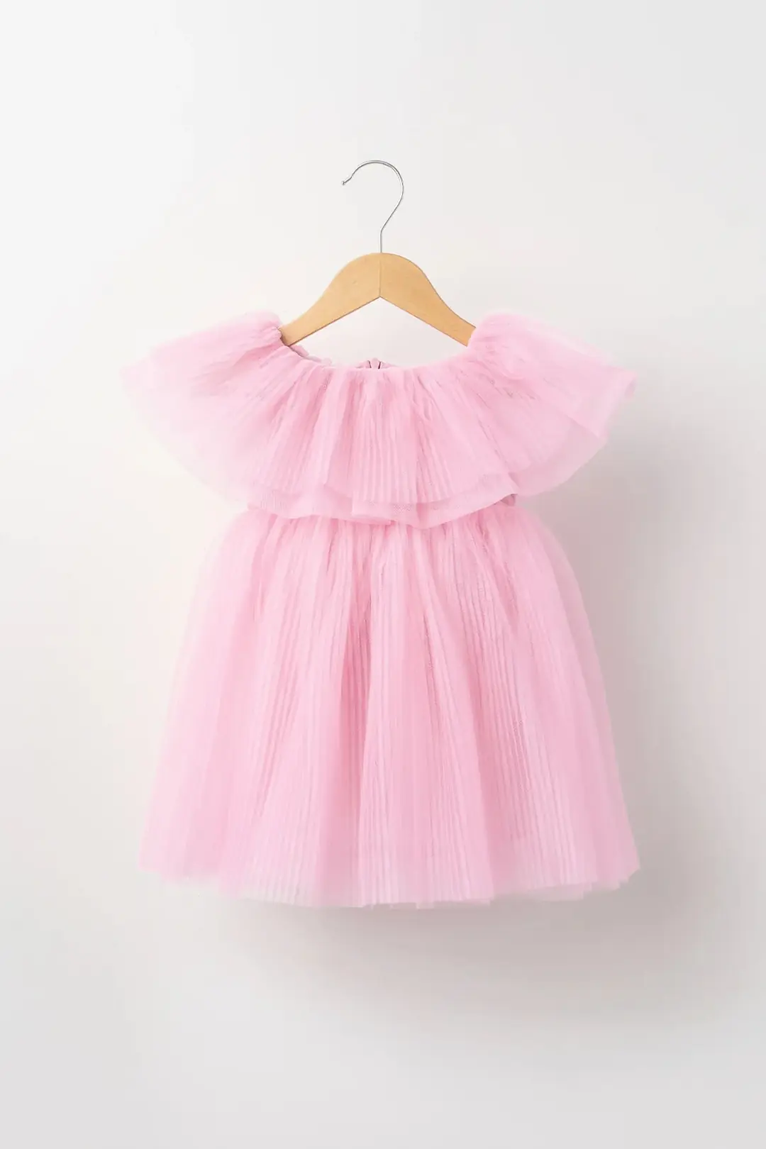 Piliseli Tüllü Kabarık Özel Gün Elbisesi