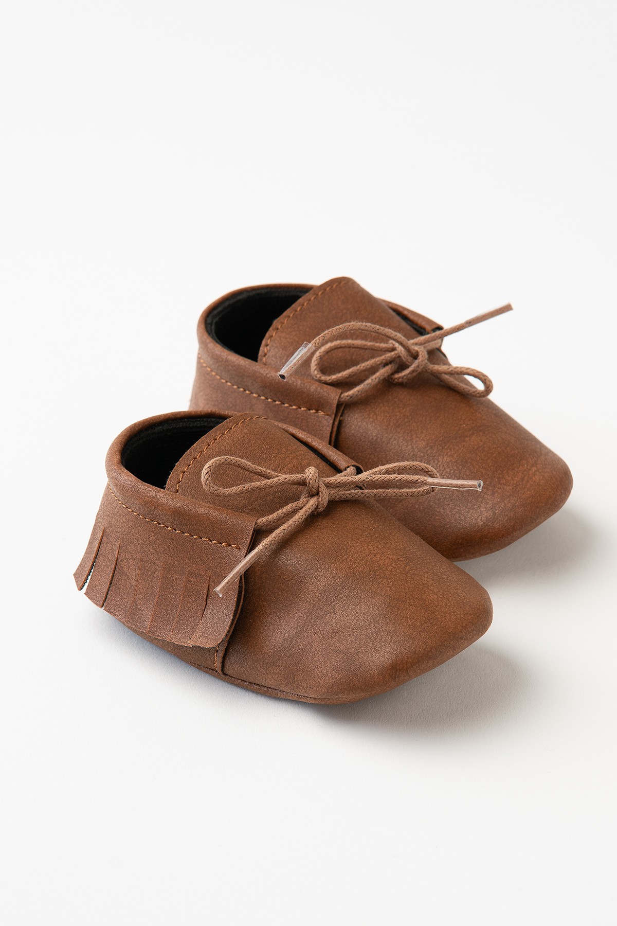 Eddy  Bağcık Detaylı Bebek Ayakkabı - Kahverengi
