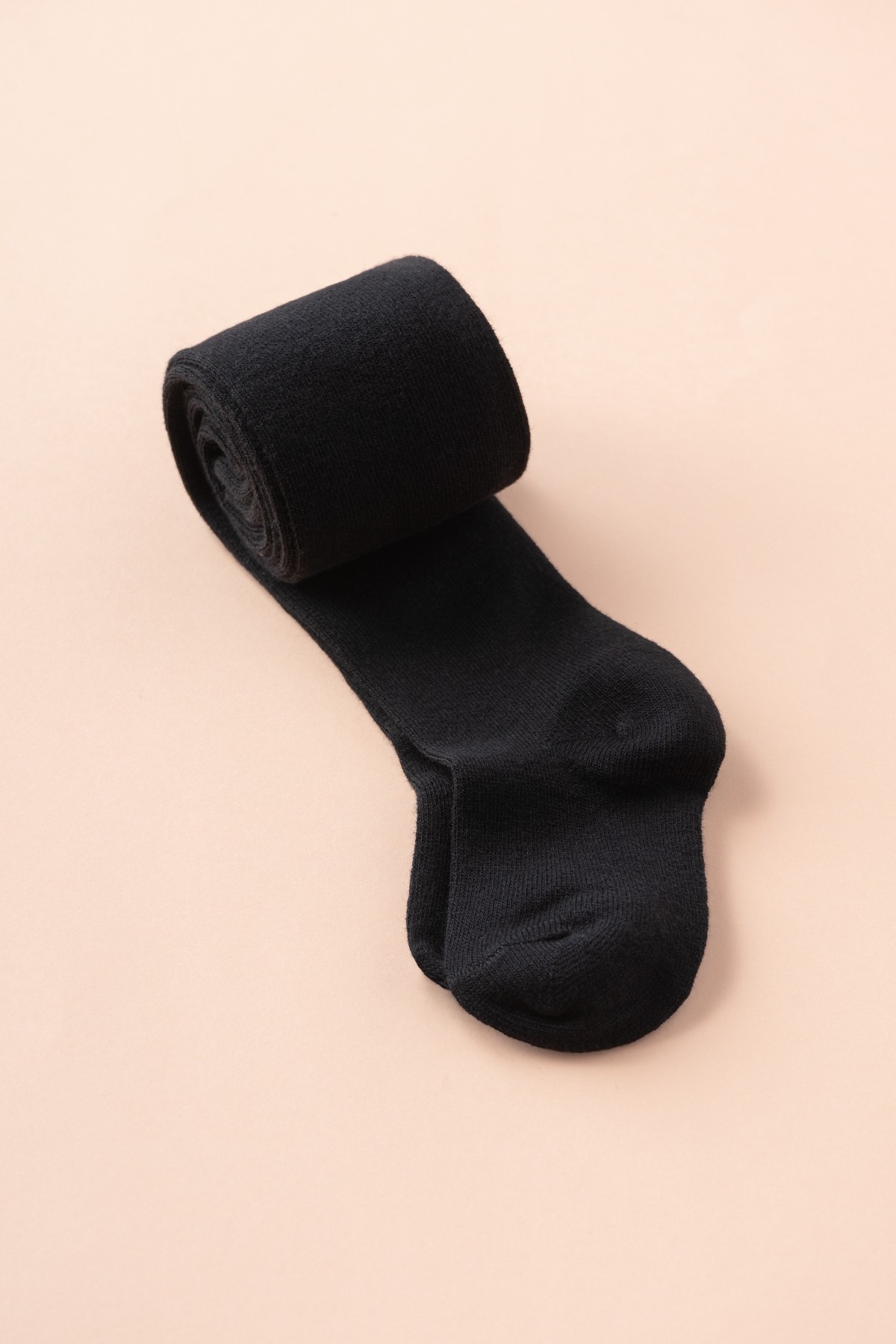 Kız Bebek Çocuk Külotlu Çorap  (Tekli) - Siyah