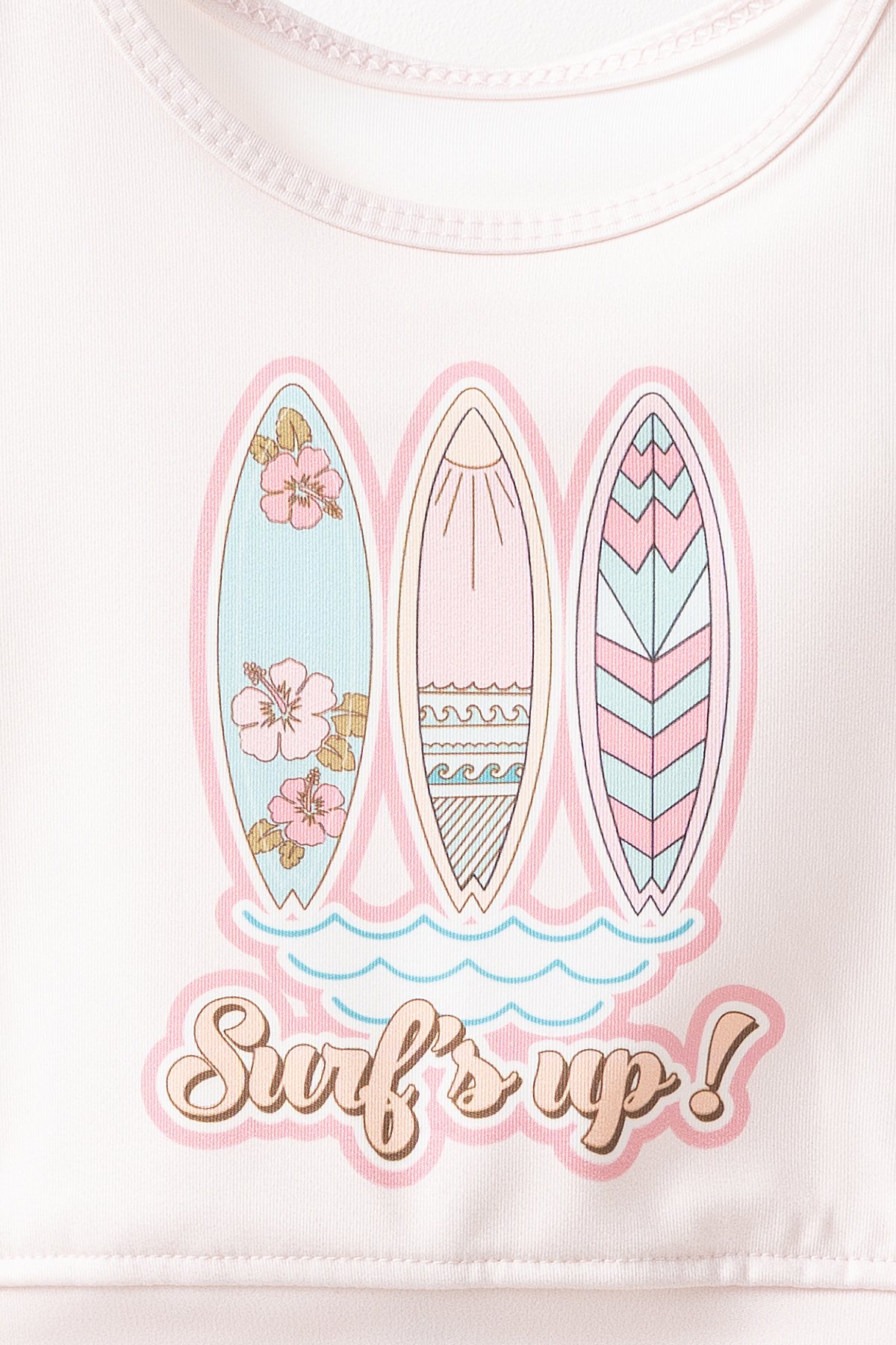 Roxanne Surf's Up Baskılı Kız Çocuk Şortlu Mayo Bikini Takım