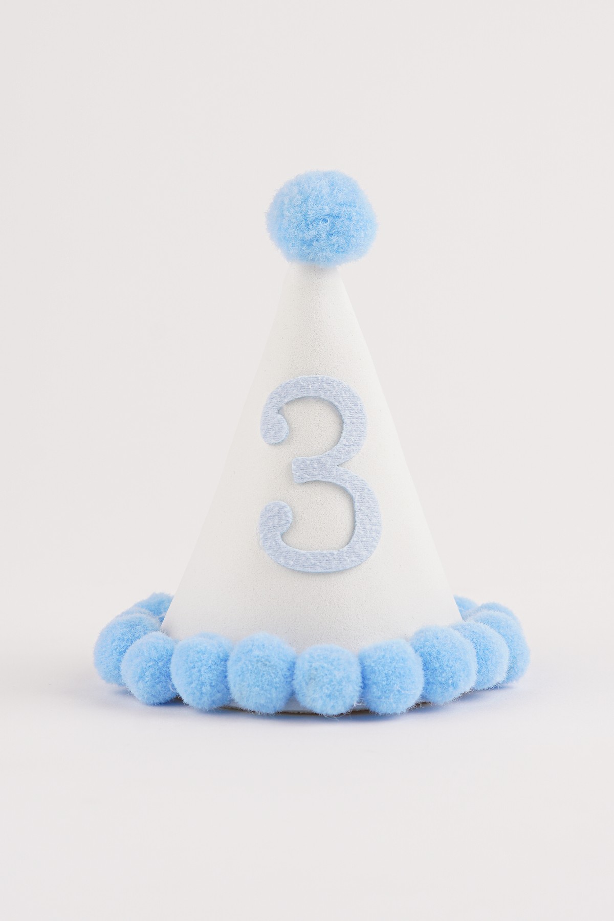 SUPRISE Huni Lastikli Doğum Günü Parti Şapka Tacı (Mavi) - 3 Yaş