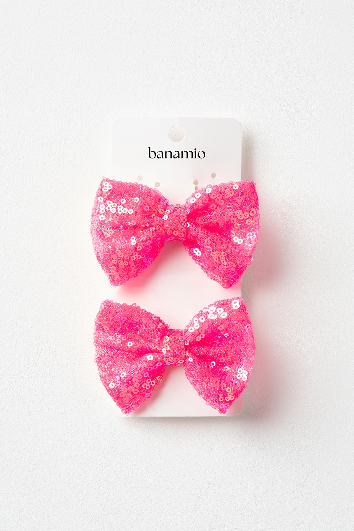 2'li Pul Payet Orta Boy Fiyonk İkili Toka Seti - Pembe