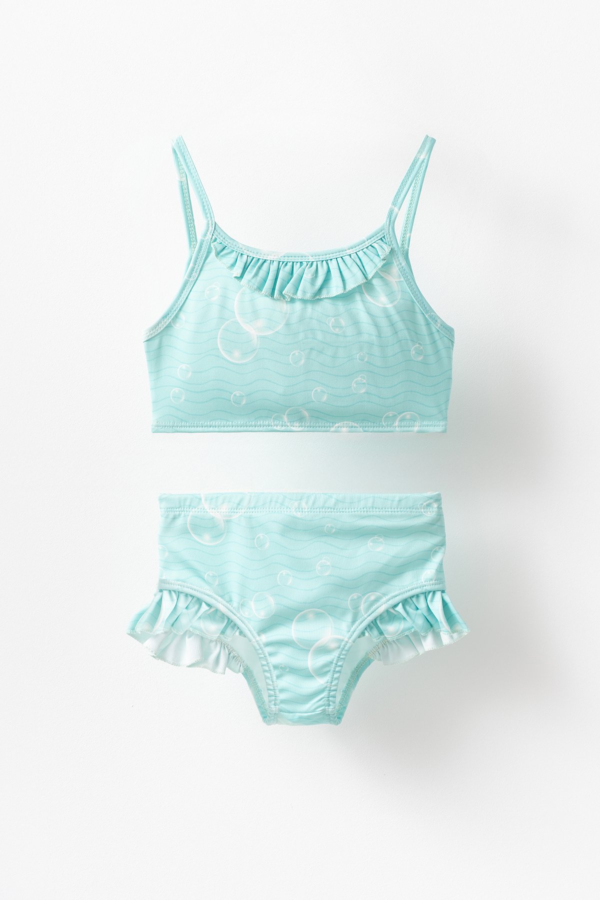 Calliope Baloncuk Baskılı Kız Çocuk Mayo Bikini Takım - Çok Renkli