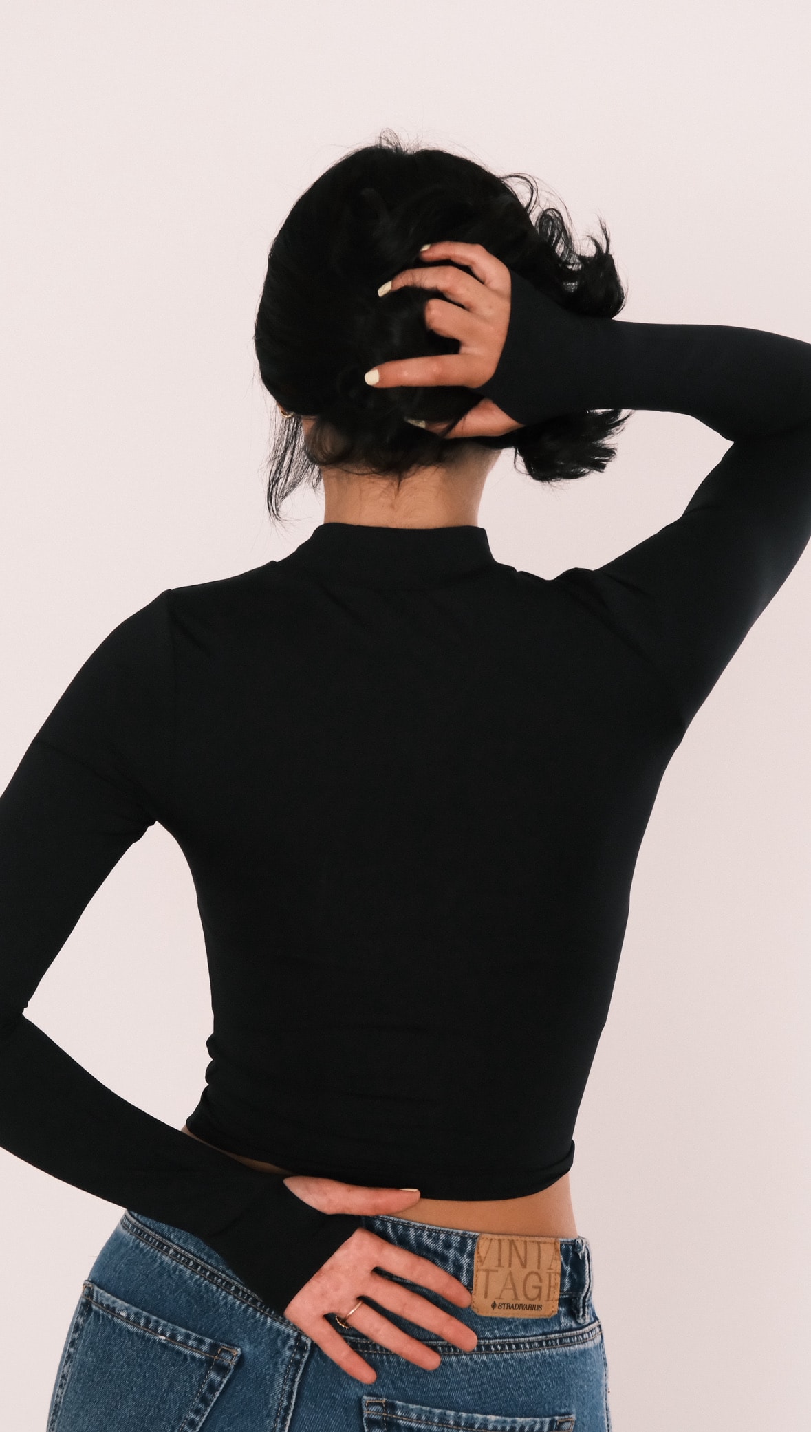 LS - Siyah Parmak Detaylı Basic