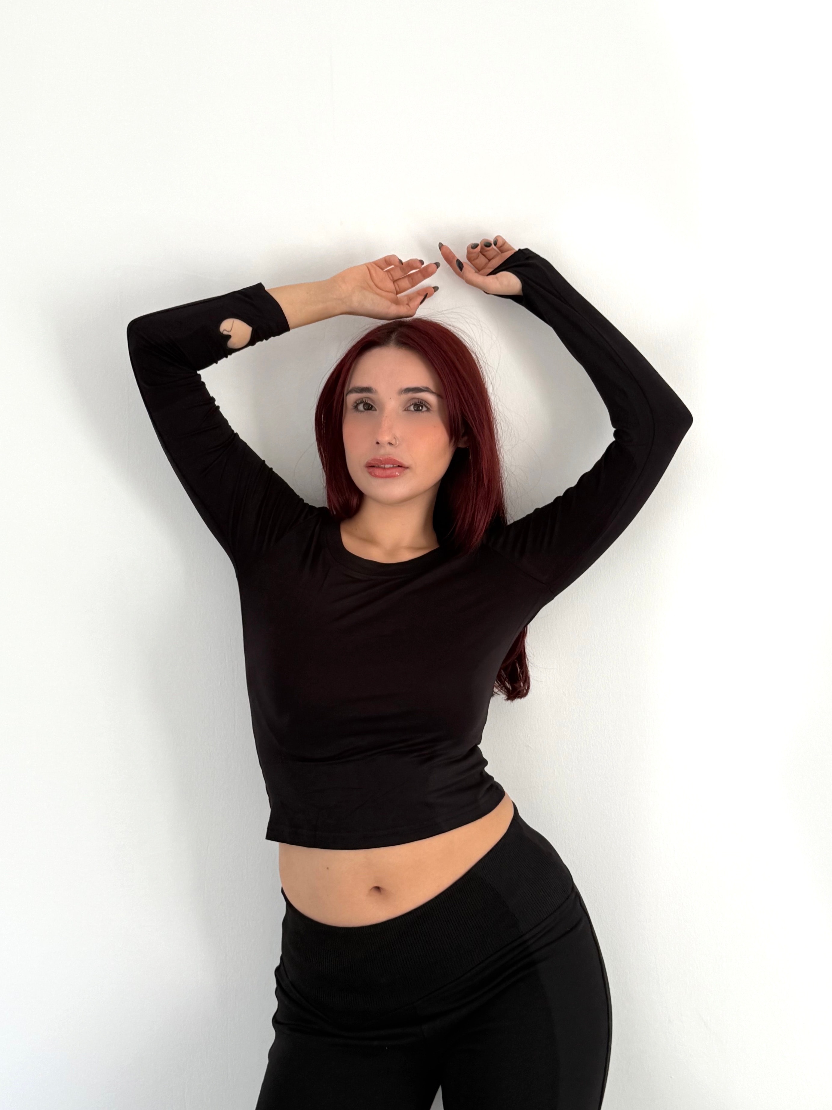 LS - Siyah Kalp Detay Basic