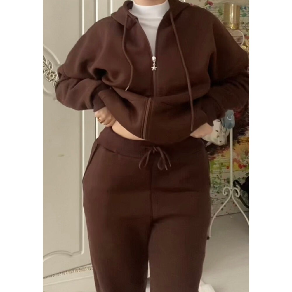 LS- BrownStar Kapşonlu Eşofman Takımı
