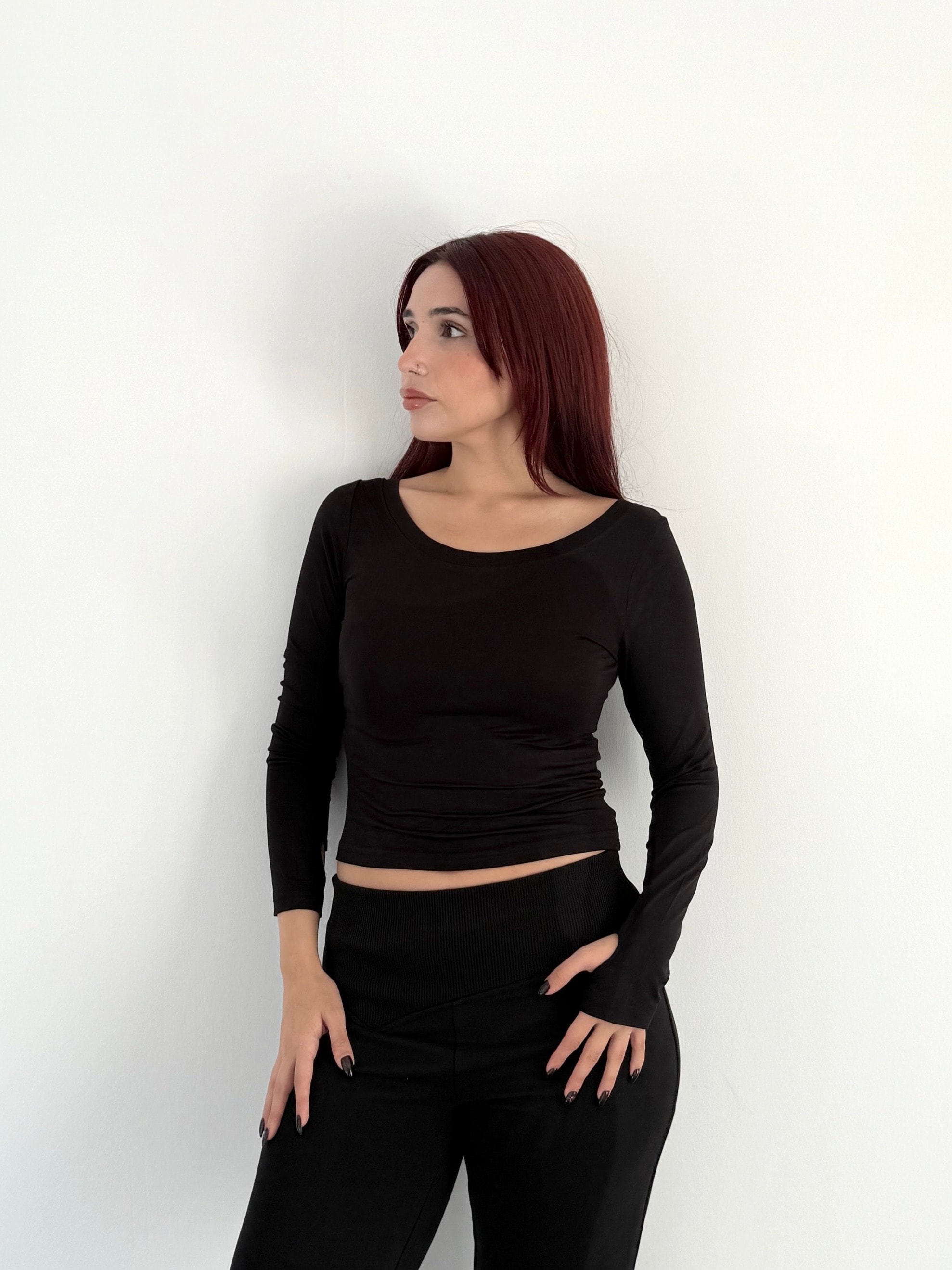 LS - Siyah Kalp Detay Basic