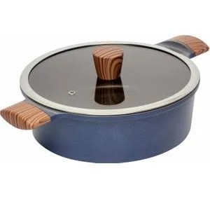 Lacena 22 cm Basık Seramik Tencere