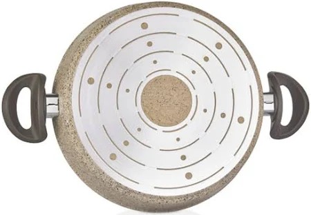 Falez 28 cm Creamy Basık Granit Tencere