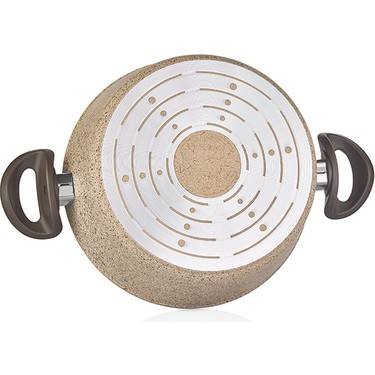 Falez 28 cm  Creamy Derin Granit Tencere  (6,8 Lt)