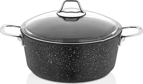 Falez 30 cm Black Line Derin Granit Tencere (8,2 Lt)