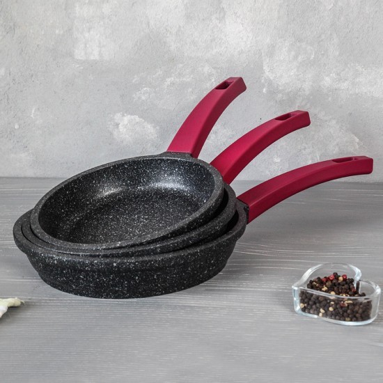 Gülsan Elit 3'lü Granit Tava Seti (18-20-22 cm)