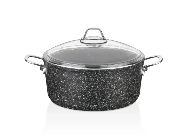 Falez 30 cm Black Line Derin Granit Tencere (8,2 Lt)