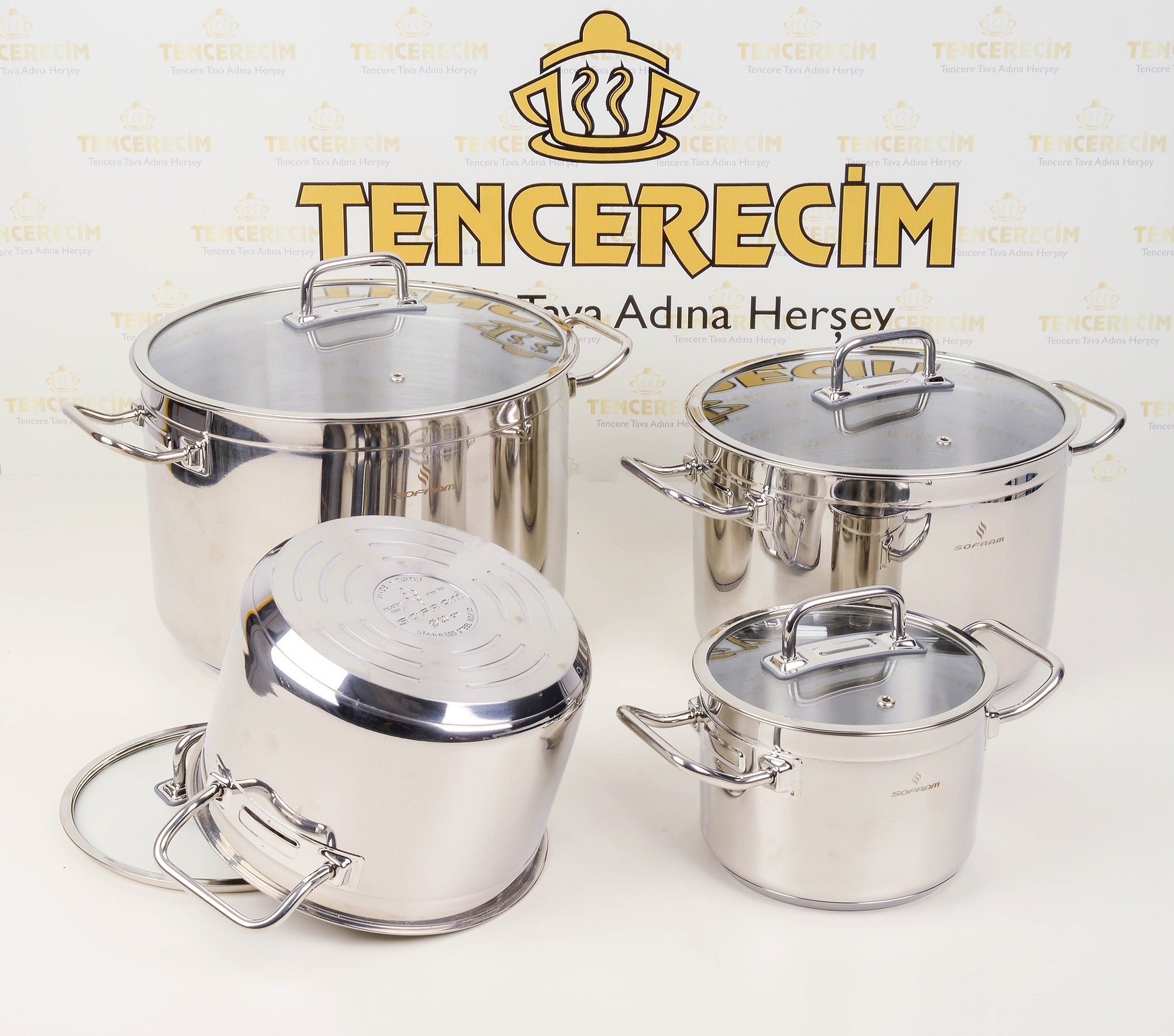  Sofram Atlas Serisi XL Derin Tencere Seti (16-20-24-28 cm)