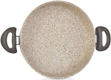 Falez 28 cm Creamy Basık Granit Tencere
