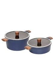 Lacena 24 cm Derin & 24 cm Yarı Basık Seramik Tencere